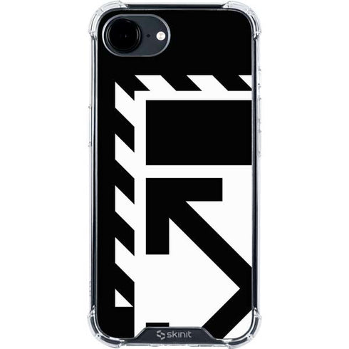 Black and White Geometric Shapes iPhone 16e Clear Case